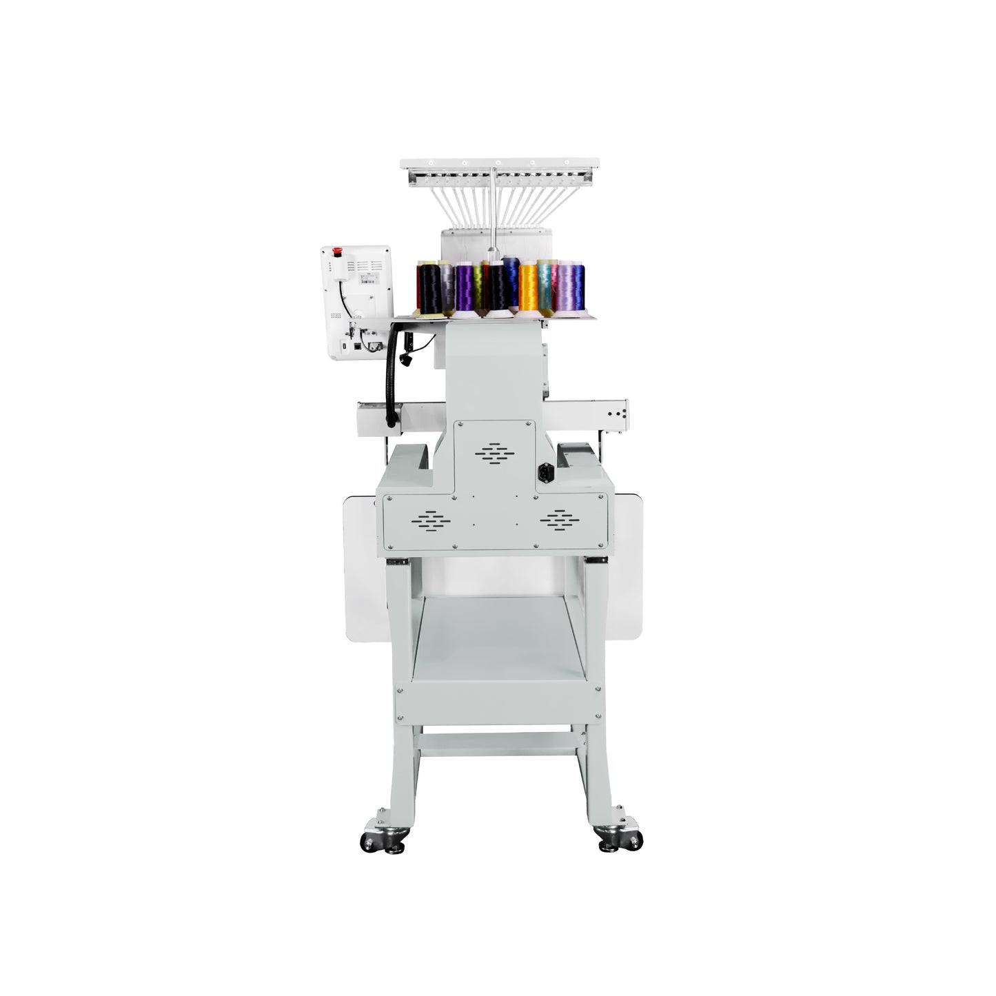 Smarstich 15 Needle Commercial Embroidery Machine 14"x20" Embroidery Area with 1200SPM Max Speed, Wifi Capability, 10" Touch Screen, Ideal for Apparel and Accessories